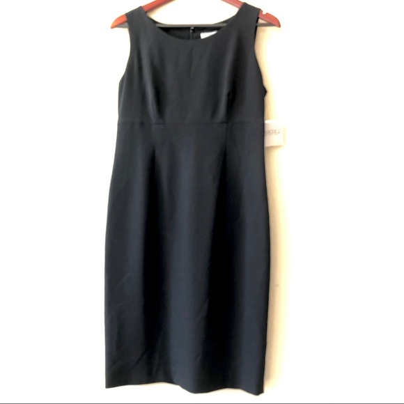 NWT! Kasper Sleeveless Sheath Career Dress Black 6 - Picture 4 of 6
